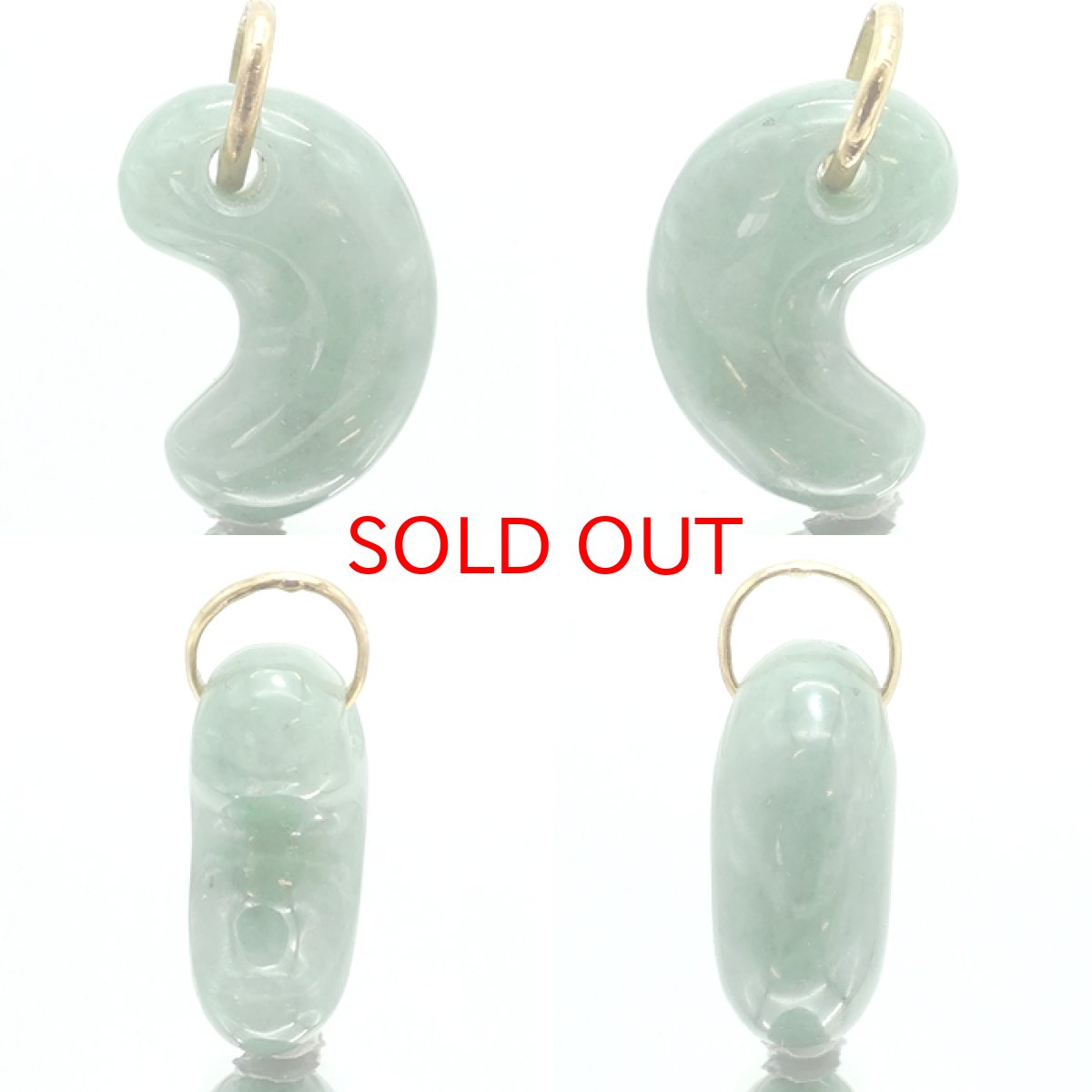 画像2: 【 一点物 】糸魚川翡翠 原石 ペンダントトップ K18 日本銘石 国石 新潟県産 Jade 【 日本製 】 自社製 ひすい ヒスイ ジェダイド 5月誕生石 パワーストーン 天然石  お守り 浄化 カラーストーン 勾玉 (2)