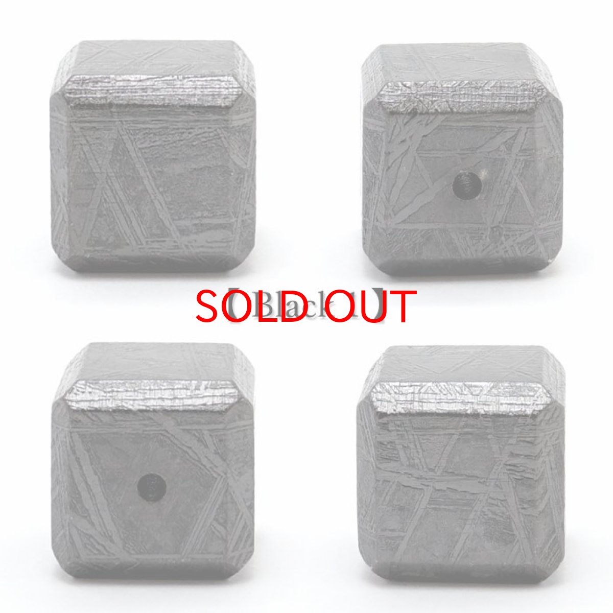 画像8: 【 一点物 】 ギベオン ビーズ 12mm 正方形 バラ石 貫通穴 メッキ加工 ナミビア産 隕石 天然石 パワーストーン カラーストーン (8)