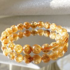 画像2: [一点もの] タイチンルチルキャッツアイブレスレット  8.5mm 金針水晶 titinrutilbracelet ブラジル産 ゴールドルチル 天然石 パワーストーン ギフト プレゼント カラーストーン (2)