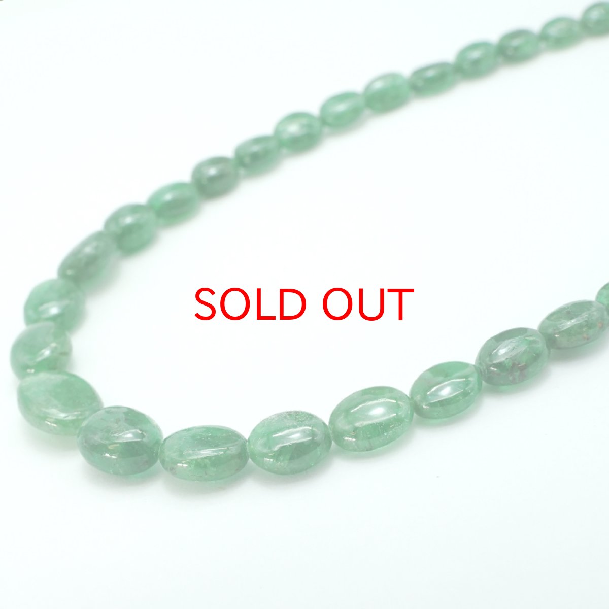 画像2: グリーンガーネット ネックレス NC K18WG 10mm ブラジル産 【 一点もの 】  ツァボライト 天然石 アクセサリー お守り 浄化 天然石 パワーストーン カラーストーン (2)