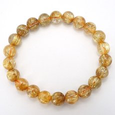 画像6: [一点もの] タイチンルチルキャッツアイブレスレット  8.5mm 金針水晶 titinrutilbracelet ブラジル産 ゴールドルチル 天然石 パワーストーン ギフト プレゼント カラーストーン (6)