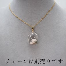 画像3: ガーデンクォーツ 原石 ペンダントトップ ステンレス ブラジル産 ドロップ型 Garden quartz 庭園水晶  誕生石 天然石 pendant ネックレス カラーストーン ゴールド シルバー (3)