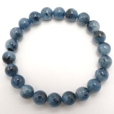 画像3: 【 一点物 】 アクアマリンブレスレット デビルアクアマリン ブラジル産 Aquamarine 8.5mm お守り 天然石 パワーストーン カラーストーン (3)