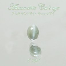 画像1: 【一点物】アレキサンドライト キャッツアイ ルース alexandrite 変彩金緑石 6月誕生石 インド産 カラーストーン (1)