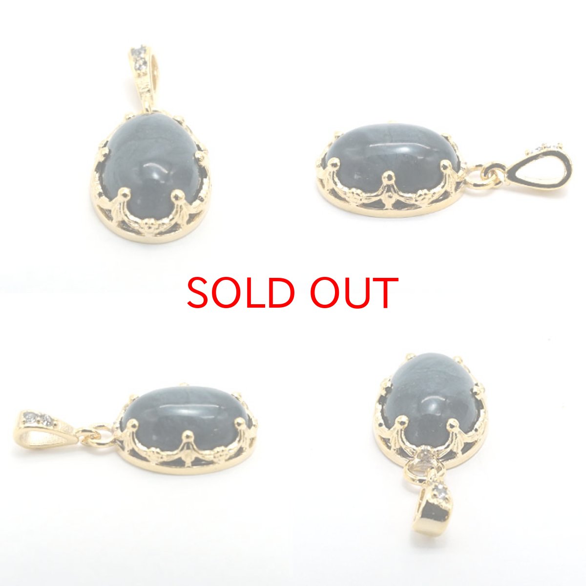 画像2: 【20%OFFセール】 【 日本の石 】 神居古潭 ペンダントトップ 北海道産 Kamuikotan 日本製 ゴールド ステンレス　K18メッキ ネックレス トップ お守り 天然石 パワーストーン 日本銘石 カラーストーン (2)