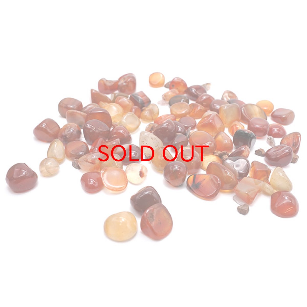 画像2: さざれ 100g カーネリアン(中粒) 天然石 パワーストーン 穴無し さざれ カラーストーン (2)