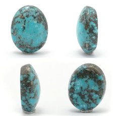 画像2: ペルシアンターコイズ ルース 16.5ct イラン産 【 一点もの 】 ターコイズ Prussian Turquoise トルコ石 12月誕生石 裸石 宝石 天然石 パワーストーン カラーストーン (2)