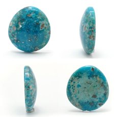 画像2: ペルシアンターコイズ ルース 16.7ct イラン産 【 一点もの 】 ターコイズ Prussian Turquoise トルコ石 12月誕生石 裸石 宝石 天然石 パワーストーン カラーストーン (2)