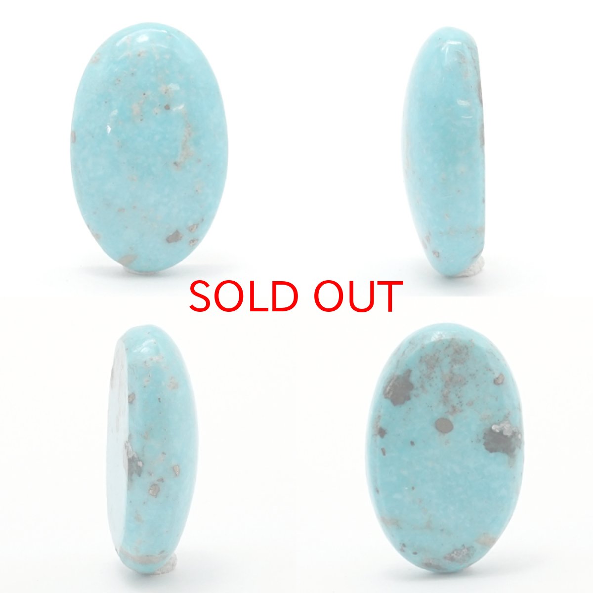 画像2: ペルシアンターコイズ ルース 17.3ct イラン産 【 一点もの 】 ターコイズ Prussian Turquoise トルコ石 12月誕生石 裸石 宝石 天然石 パワーストーン カラーストーン (2)