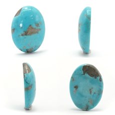 画像2: ペルシアンターコイズ ルース 10.9ct イラン産 【 一点もの 】 ターコイズ Prussian Turquoise トルコ石 12月誕生石 裸石 宝石 天然石 パワーストーン カラーストーン (2)