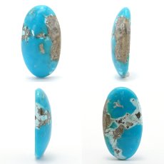 画像2: ペルシアンターコイズ ルース 10.4ct イラン産 【 一点もの 】 ターコイズ Prussian Turquoise トルコ石 12月誕生石 裸石 宝石 天然石 パワーストーン カラーストーン (2)