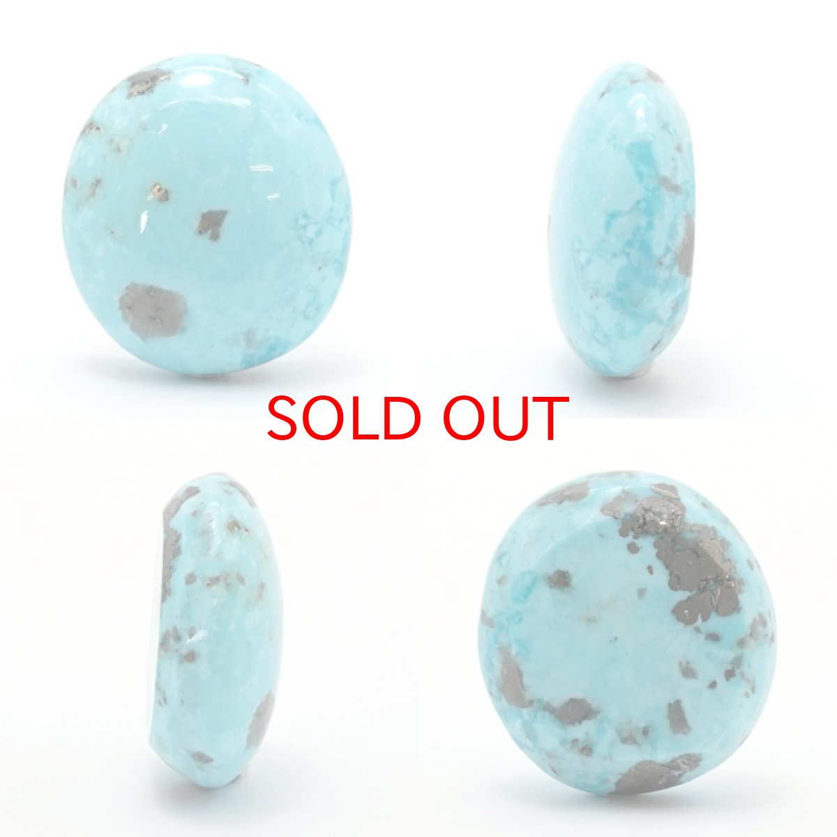 画像2: ペルシアンターコイズ ルース 30.1ct イラン産 【 一点もの 】 ターコイズ Prussian Turquoise トルコ石 12月誕生石 裸石 宝石 天然石 パワーストーン カラーストーン (2)