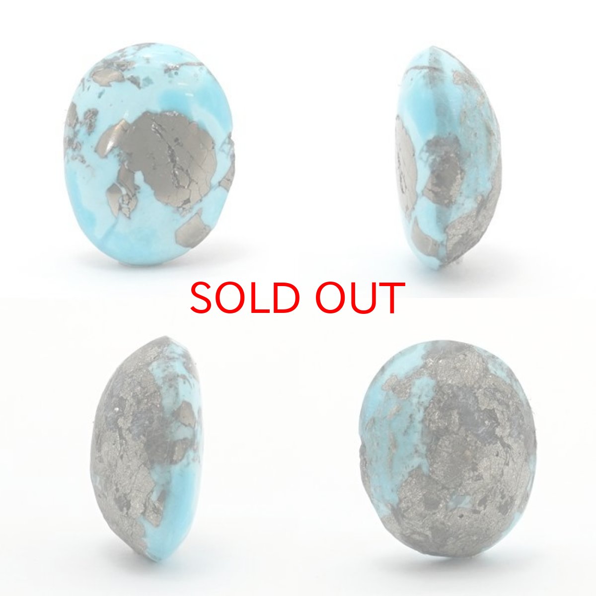 画像2: ペルシアンターコイズ ルース 21.6ct イラン産 【 一点もの 】 ターコイズ Prussian Turquoise トルコ石 12月誕生石 裸石 宝石 天然石 パワーストーン カラーストーン (2)