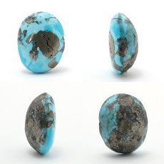 画像2: ペルシアンターコイズ ルース 21.6ct イラン産 【 一点もの 】 ターコイズ Prussian Turquoise トルコ石 12月誕生石 裸石 宝石 天然石 パワーストーン カラーストーン (2)