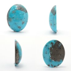 画像2: ペルシアンターコイズ ルース 14.4ct イラン産 【 一点もの 】 ターコイズ Prussian Turquoise トルコ石 12月誕生石 裸石 宝石 天然石 パワーストーン カラーストーン (2)