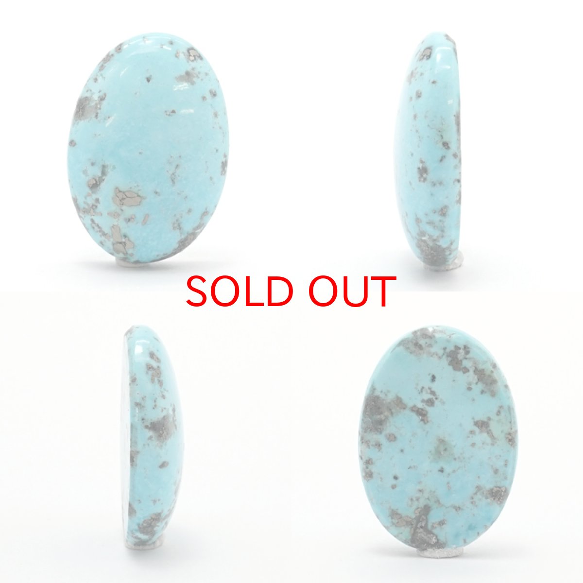 画像2: ペルシアンターコイズ ルース 19.0ct イラン産 【 一点もの 】 ターコイズ Prussian Turquoise トルコ石 12月誕生石 裸石 宝石 天然石 パワーストーン カラーストーン (2)