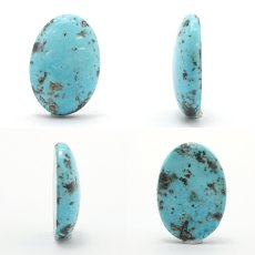 画像2: ペルシアンターコイズ ルース 19.0ct イラン産 【 一点もの 】 ターコイズ Prussian Turquoise トルコ石 12月誕生石 裸石 宝石 天然石 パワーストーン カラーストーン (2)