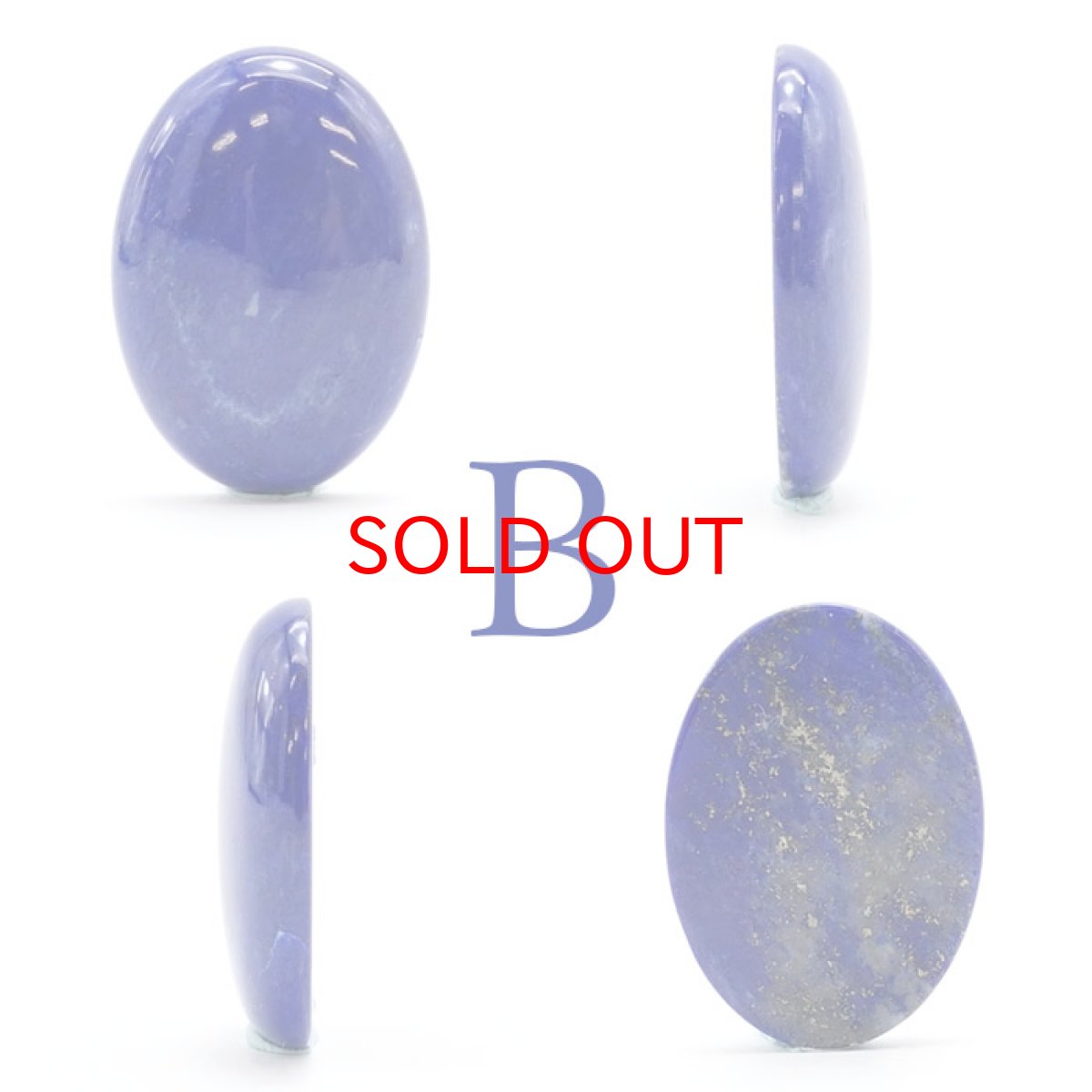 画像3: 【 一点もの 】ラピスラズリ オーバル ルース 約28×25mm 全四種 アフガニスタン産 希少 天然石 パワーストーン カラーストーン (3)