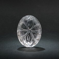 画像2: 【 一点もの 】 ガネーシュヒマール水晶 手彫り ルース 12.2g ヒマラヤ産 日本製 Ganesh Himal Quartz 彫り物 稀少石 浄化 天然石 パワーストーン カラーストーン (2)