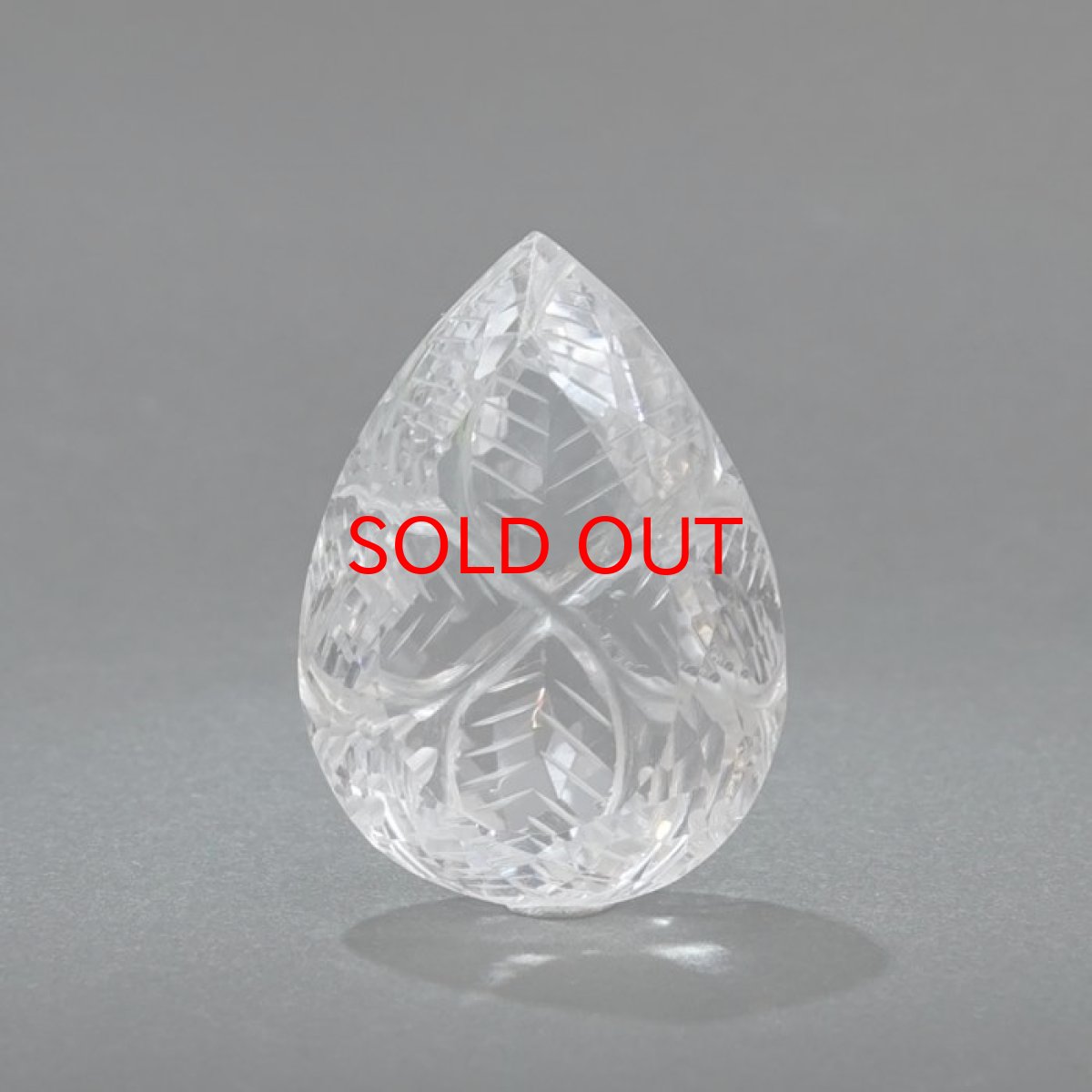 画像2: 【 一点もの 】 ガネーシュヒマール水晶 手彫り ルース 11.0g ヒマラヤ産 日本製 Ganesh Himal Quartz 彫り物 稀少石 浄化 天然石 パワーストーン カラーストーン (2)