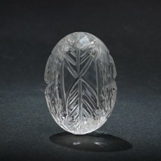 画像2: 【 一点もの 】 ガネーシュヒマール水晶 手彫り ルース 10.4g ヒマラヤ産 日本製 Ganesh Himal Quartz 彫り物 稀少石 浄化 天然石 パワーストーン カラーストーン (2)