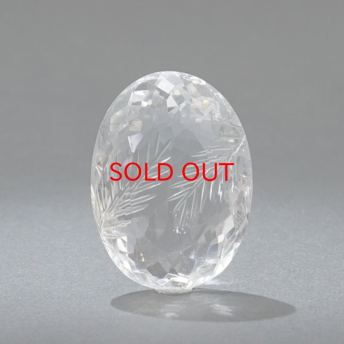 画像2: 【 一点もの 】 ガネーシュヒマール水晶 手彫り ルース 7.4g ヒマラヤ産 日本製 Ganesh Himal Quartz 彫り物 稀少石 浄化 天然石 パワーストーン カラーストーン (2)