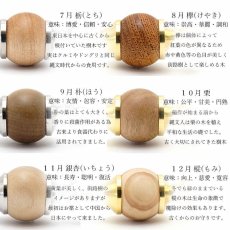 画像3: バースデーウッド ペンデュラム [Lサイズ] 日本製 Pendulum ダウジング 振り子  誕生月 木 樹 ペンジュラム ゴールド シルバー ペンダントトップ チャーム 天然木 (3)