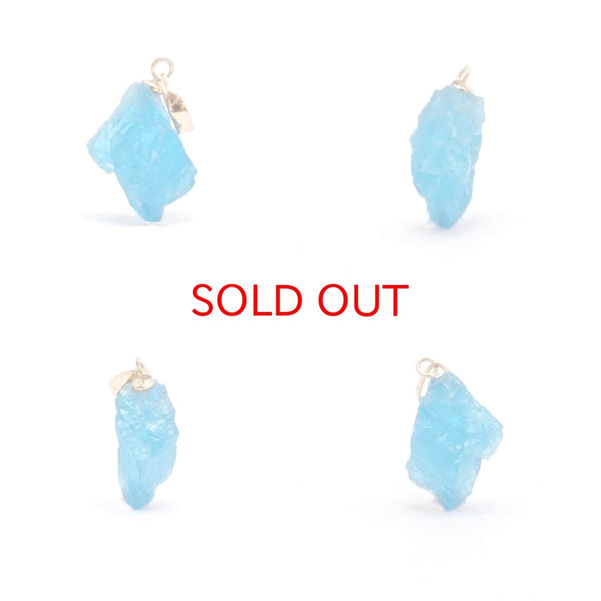 画像2: 1点もの ブルーアパタイト 原石 ブラジル産 ペンダントトップ K18 ゴールド ペンダント ラフ原石 【 一点もの 】 アパタイト apatite  パワーチャージ 天然石 パワーストーン カラーストーン (2)