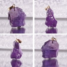 画像2: 【 一点もの 】ウルグアイ産 アメジスト 原石TOP ペンダントトップ アクセサリー ハイクオリティー amethyst レア クラスター 浄化 風水 天然石 パワーストーン カラーストーン (2)