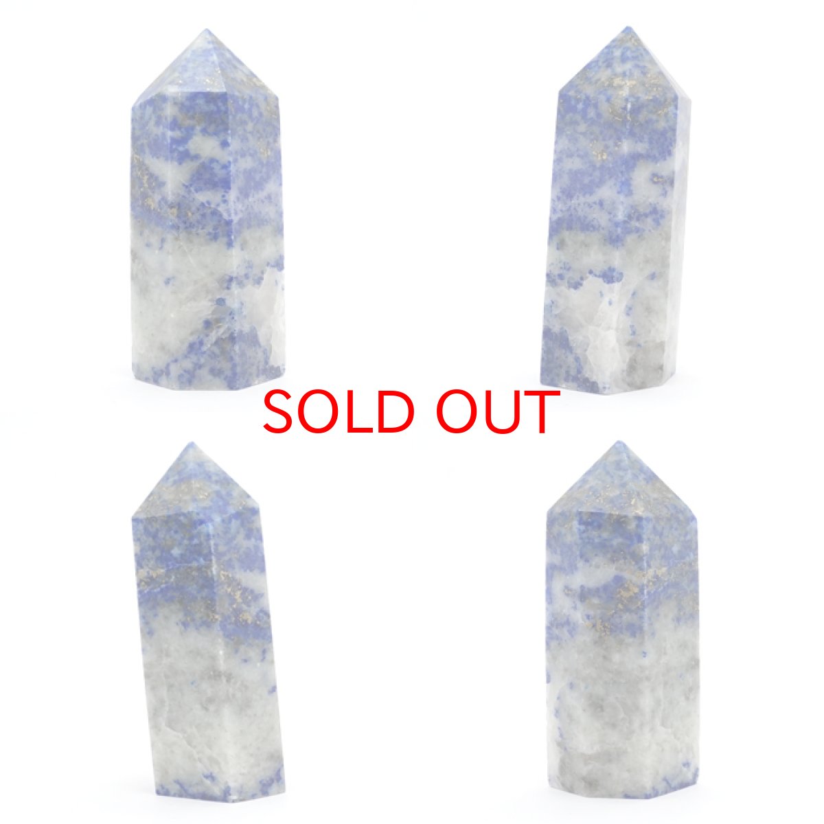 画像2: ラピスラズリ ポイント 原石 六角柱 【 一点もの 】アフガニスタン産 lapislazuli  青金石 浄化 空間 リフレッシュ パワーチャージ  天然石 パワーストーン カラーストーン (2)