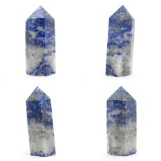 画像2: ラピスラズリ ポイント 原石 六角柱 【 一点もの 】アフガニスタン産 lapislazuli  青金石 浄化 空間 リフレッシュ パワーチャージ  天然石 パワーストーン カラーストーン (2)