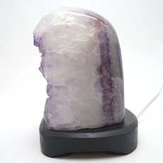 画像3: 【一点もの】アメジストクラスター 原石 《ライト内蔵》 ブラジル産 amethyst レア 浄化 風水 置き物 天然石 パワーストーン 【送料無料】 カラーストーン (3)