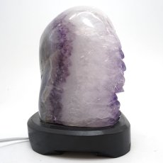 画像5: 【一点もの】アメジストクラスター 原石 《ライト内蔵》 ブラジル産 amethyst レア 浄化 風水 置き物 天然石 パワーストーン 【送料無料】 カラーストーン (5)