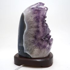 画像5: 【一点もの】アメジストクラスター 原石 《ライト内蔵》 ブラジル産 amethyst レア 浄化 風水 置き物 天然石 パワーストーン 【送料無料】 カラーストーン (5)