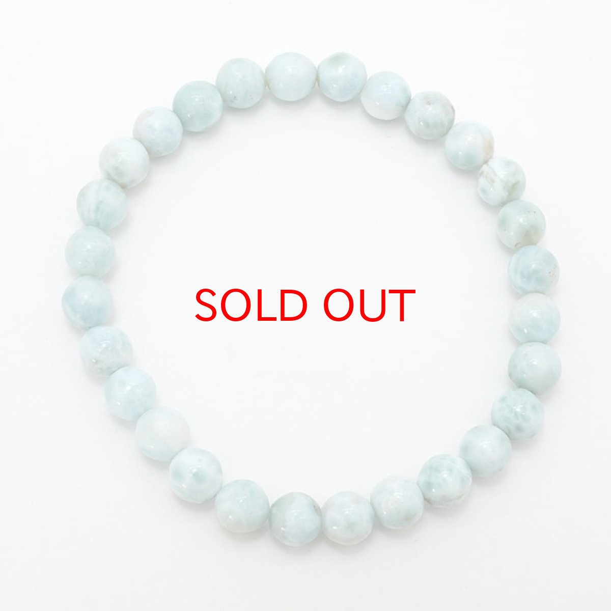 画像3: 【一点物】 ラリマー ブレスレット 6mm ドミニカ共和国産 Larimar ブルー・ペクトライト 天然石 パワーストーン カラーストーン (3)