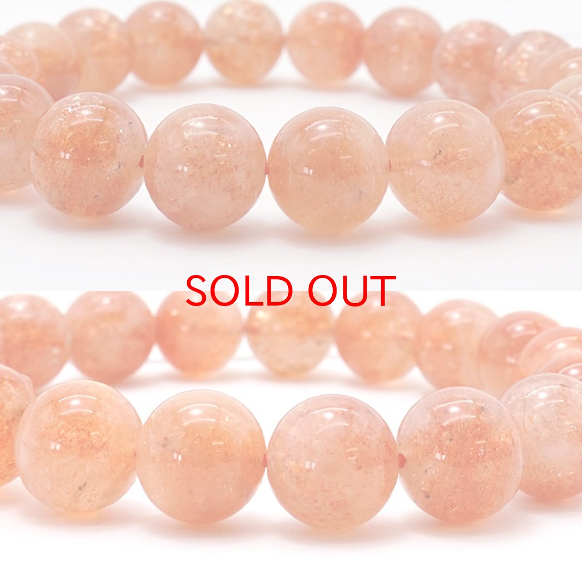 画像2: 【20%OFFセール】 天然石 サンストーン ブレスレット 11mm インド産【 一点もの 】サンストーンブレスレット 太陽 パワーストーン お守り 浄化 カラーストーン (2)