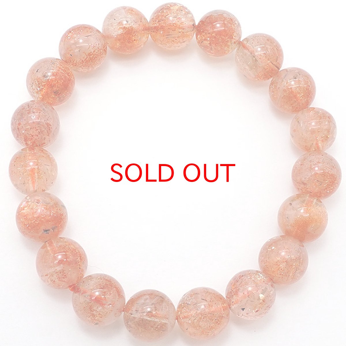 画像4: 天然石 サンストーン ブレスレット 10mm インド産【 一点もの 】サンストーンブレスレット 太陽 パワーストーン お守り 浄化 カラーストーン (4)