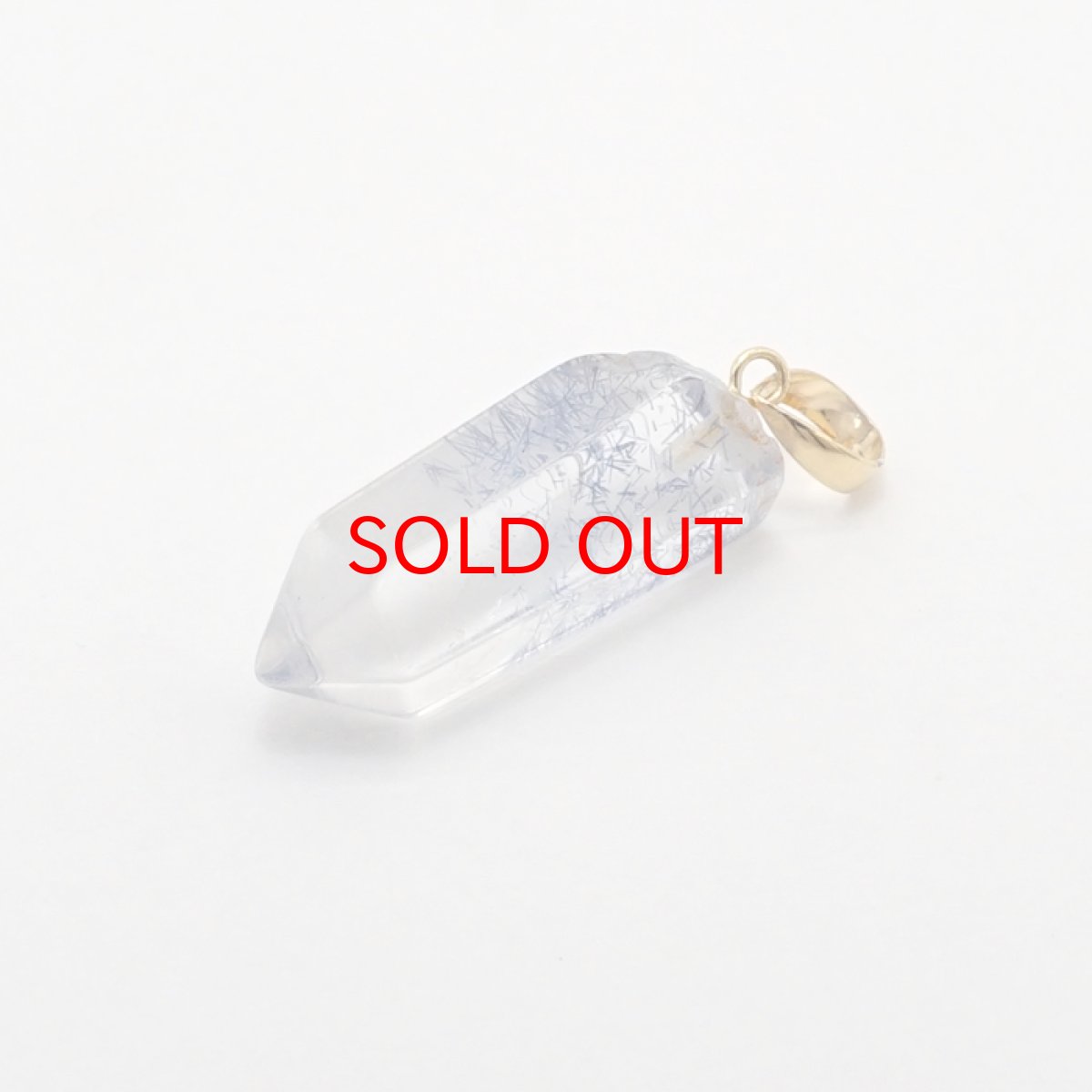 画像3: 【20%OFFセール】 デュモルチェライトインクォーツ ペンダントトップ K18 ブラジル産 【 一点もの 】 青色 紫青色 ブルーガーデンクォーツ 水晶 日本製 原石 ペンダント ネックレス トップ 天然石 パワーストーン カラーストーン (3)