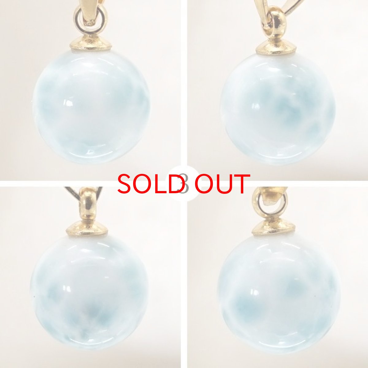 画像4: 【 一点もの 】 ラリマー ペンダントトップ ドミニカ産 日本製 Larimar ブルー・ペクトライト ネックレス お守り 浄化 天然石 パワーストーン カラーストーン (4)