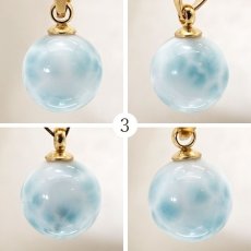 画像4: 【 一点もの 】 ラリマー ペンダントトップ ドミニカ産 日本製 Larimar ブルー・ペクトライト ネックレス お守り 浄化 天然石 パワーストーン カラーストーン (4)