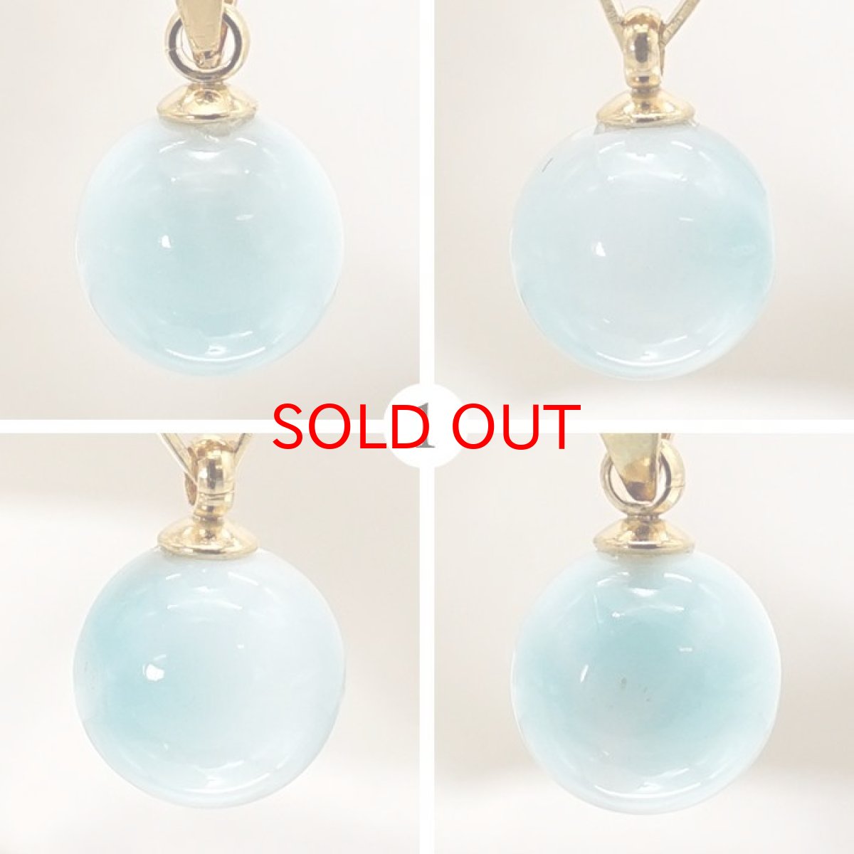 画像2: 【 一点もの 】 ラリマー ペンダントトップ ドミニカ産 日本製 Larimar ブルー・ペクトライト ネックレス お守り 浄化 天然石 パワーストーン カラーストーン (2)