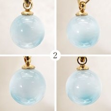 画像3: 【 一点もの 】 ラリマー ペンダントトップ ドミニカ産 日本製 Larimar ブルー・ペクトライト ネックレス お守り 浄化 天然石 パワーストーン カラーストーン (3)