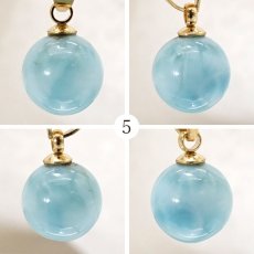 画像6: 【 一点もの 】 ラリマー ペンダントトップ ドミニカ産 日本製 Larimar ブルー・ペクトライト ネックレス お守り 浄化 天然石 パワーストーン カラーストーン (6)