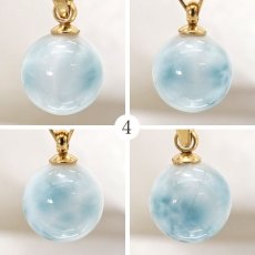 画像5: 【 一点もの 】 ラリマー ペンダントトップ ドミニカ産 日本製 Larimar ブルー・ペクトライト ネックレス お守り 浄化 天然石 パワーストーン カラーストーン (5)