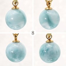 画像9: 【 一点もの 】 ラリマー ペンダントトップ ドミニカ産 日本製 Larimar ブルー・ペクトライト ネックレス お守り 浄化 天然石 パワーストーン カラーストーン (9)