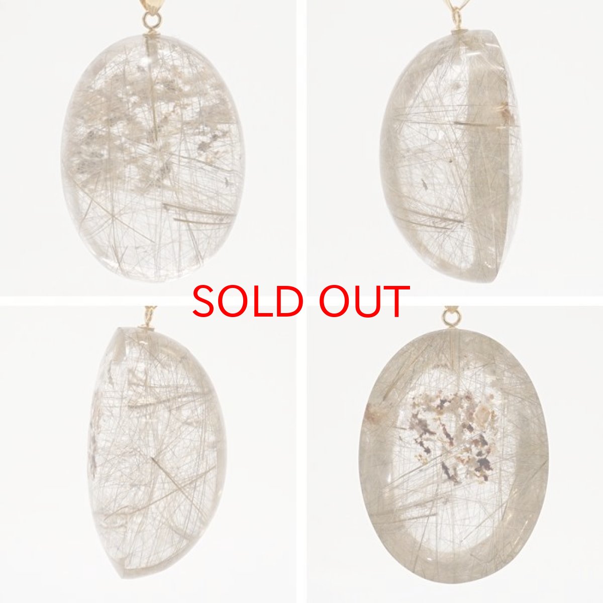 画像2: ガーデンルチルクォーツ ペンダントトップ K18 ブラジル産 【 一点もの 】 ルチルクォーツ 庭園水晶 Garden Rutile Quaetz 日本製 原石 ペンダント ネックレス トップ 天然石 パワーストーン カラーストーン (2)