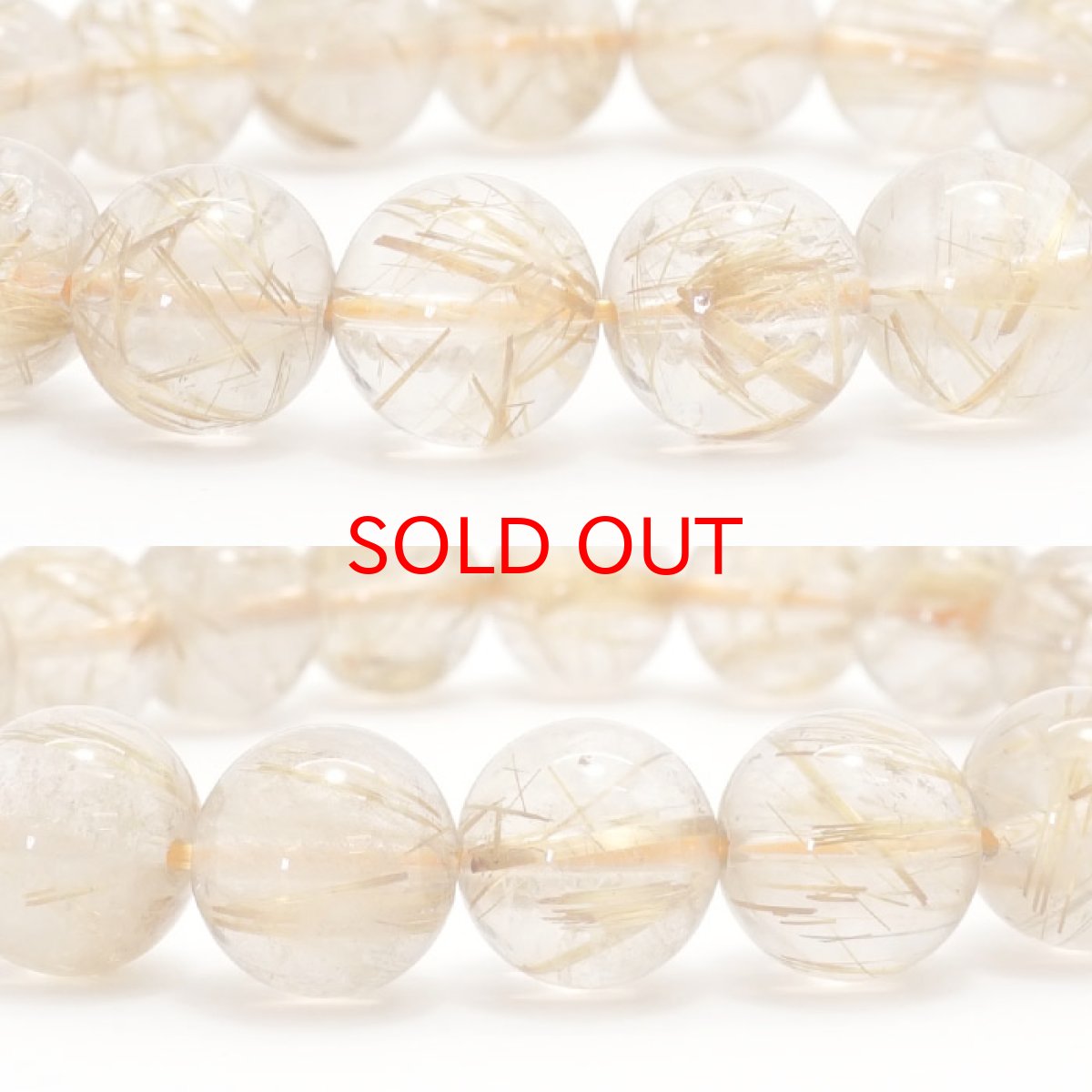 画像5: 【 一点もの 】 ゴールドルチルクォーツ ブレスレット 10mm ブラジル産 ルチル goldrutil ゴールド 金紅石入り水晶 黄金色 天然石 パワーストーン カラーストーン (5)