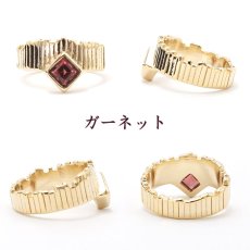 画像4: Castel Ring キャッスルリング ゴールド K18メッキ ルース ギフト 外国　ヨロッパ キング  プレゼント 贈り物 日本製 形天然石　オリジナル 作品 カラーストーン　ひし形 (4)