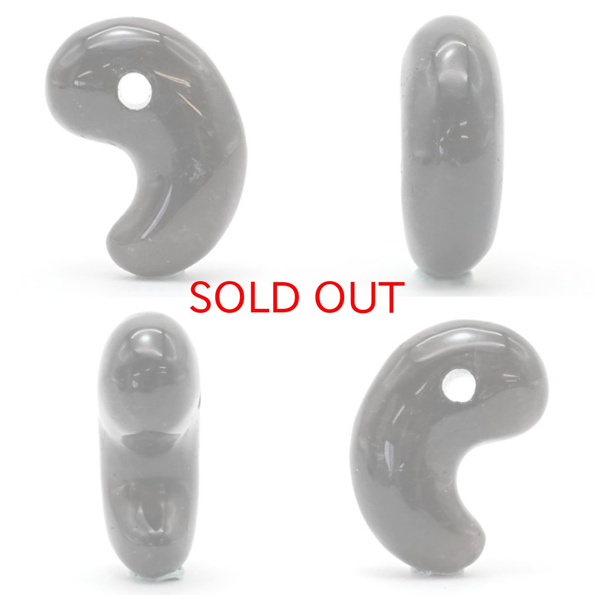 画像2: 山梨黒平黒水晶 勾玉 約26mm 【 一点もの 】 山梨県産 日本の石 稀少価値 日本銘石 国産水晶 黒平 お守り パワーストーン 天然石 カラーストーン (2)