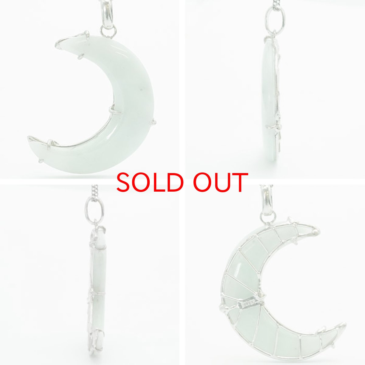 画像2: 【BLACK FRIDAY対象】 【 一点物 】糸魚川翡翠 ペンダントトップ SV925 日本銘石 国石 新潟県産 Jade 月 「 日本製 】 自社製 ひすい ヒスイ ジェダイド 5月誕生石 パワーストーン 天然石  お守り 浄化 カラーストーン　シルバー (2)